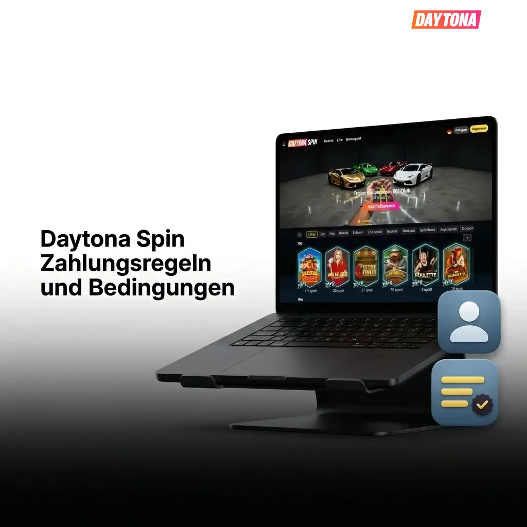 Daytona Spin Zahlungsregeln Deutschland: Ein- und Auszahlungsbedingungen, Limits und Verifizierungspflicht