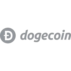 Dogecoin logo.
