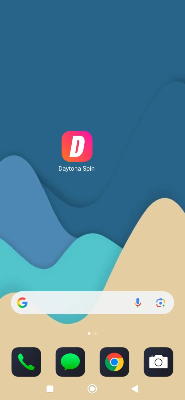 Daytona Spin Start öffnest du nach Installation und meldest dich direkt an.